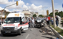 Darende´de trafik kazası: 2 yaralı