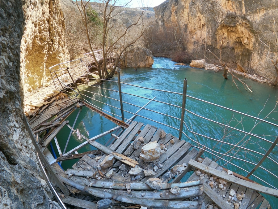 Tohma Kanyonu, depremler nedeniyle zarar gördü