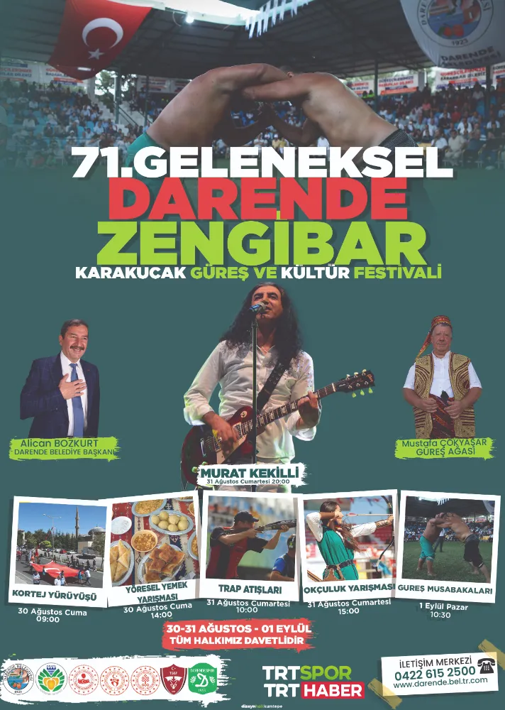 30-31 Ağustos tarihlerinde Darende’de kültür festivali var