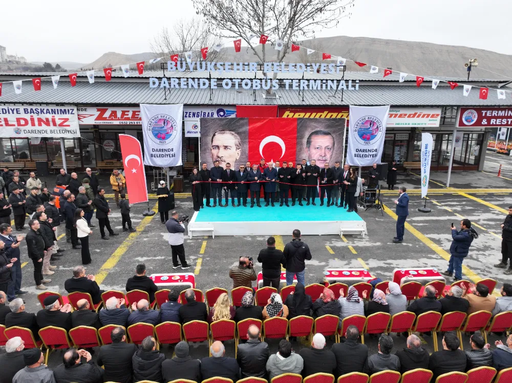 Yeni otobüs terminali törenle hizmete açıldı