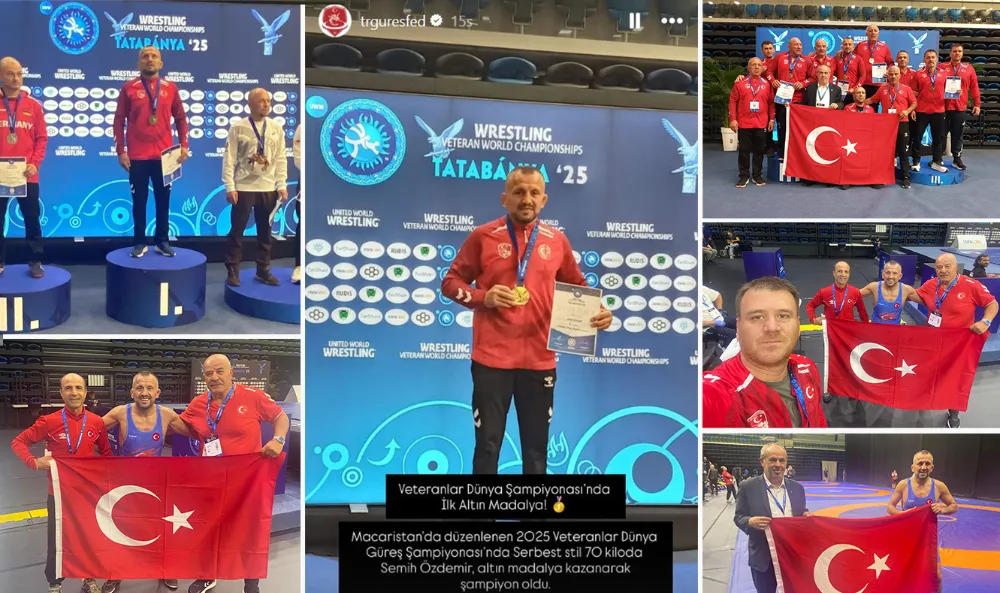 Hemşehrimiz güreşçi Semih Özdemir dünya şampiyonu oldu