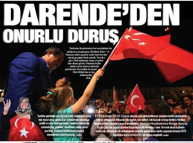 Tarihe not düşen bir duruşun temsilcisi olduk