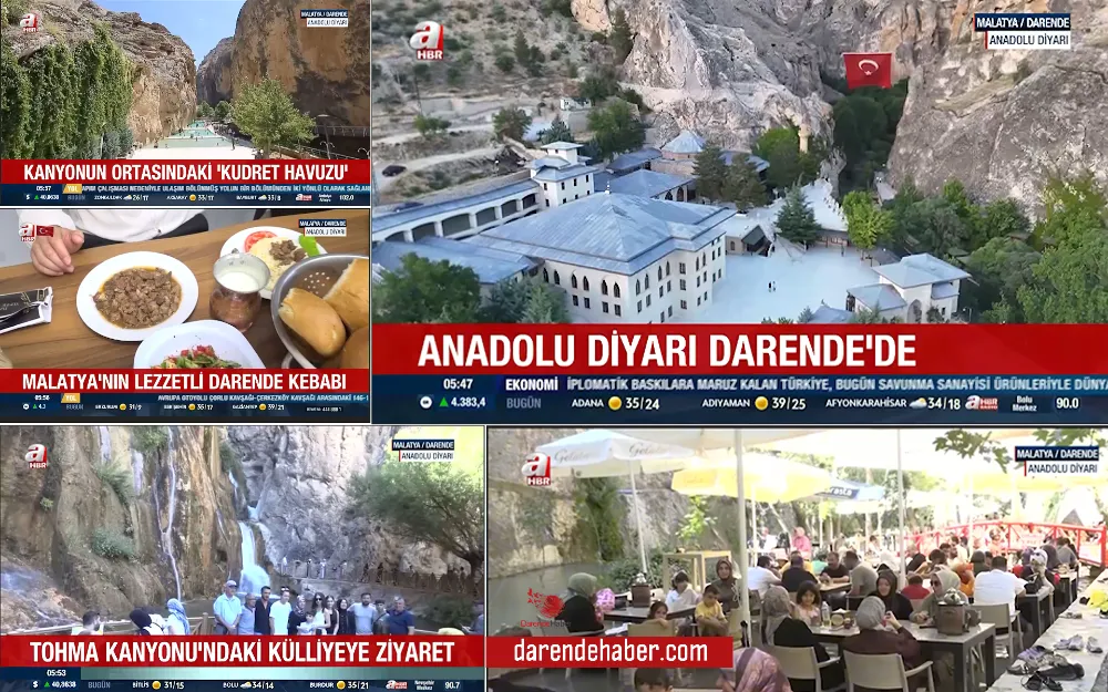 Darende’nin tarihi ve manevi iklimi A Haber’de izleyiciyle buluştu 